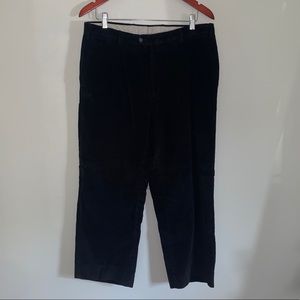 The Met Black Corduroy Pants Vintage Italian